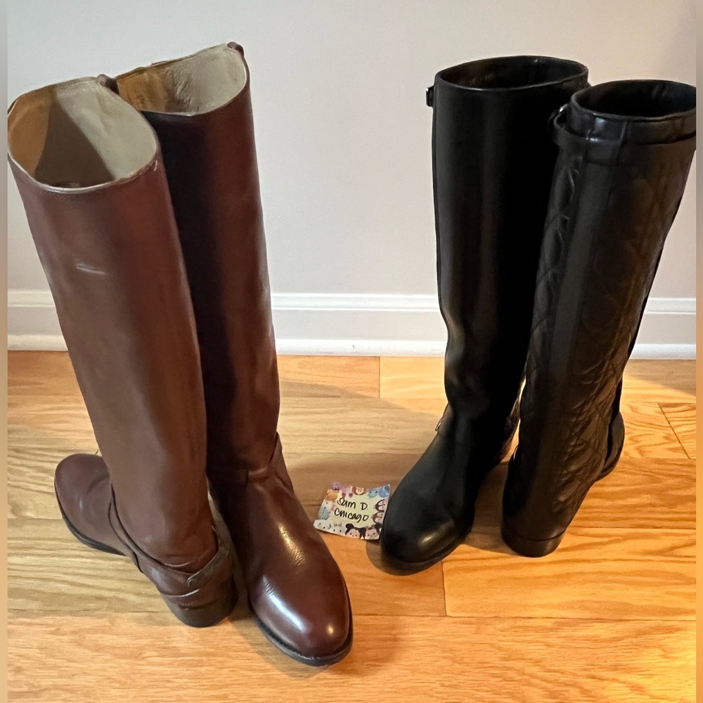 PREBUNDLED Christian Dior Leather Boots & 
FRYE Lindsay